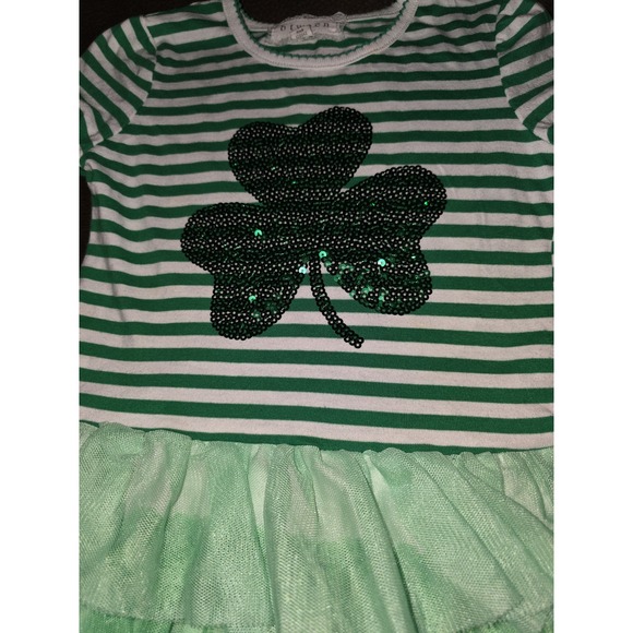 Btween st Patrick's day green 4 leaf clover dress size 6 - Picture 2 of 4
